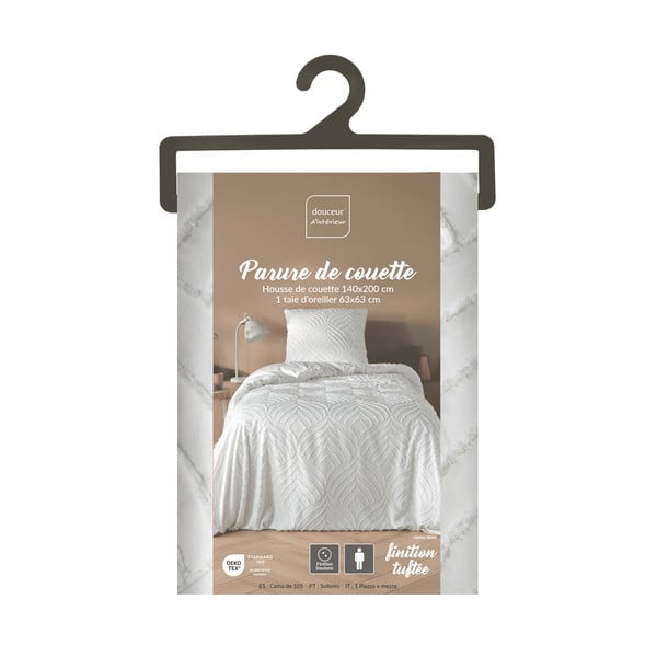 Bijela posteljina za krevet za jednu osobu od mikrovlakana 140x200 cm Heltie – douceur d'intérieur-image-4