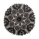 Crno-bež ukrasni jastuk Bloomingville Mandala, ø 36 cm