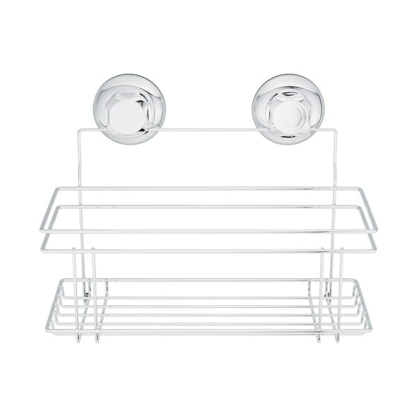 Metalna samoljepljiva kupaonska polica u srebrnoj boji Bestlock Bath – Compactor-image-3