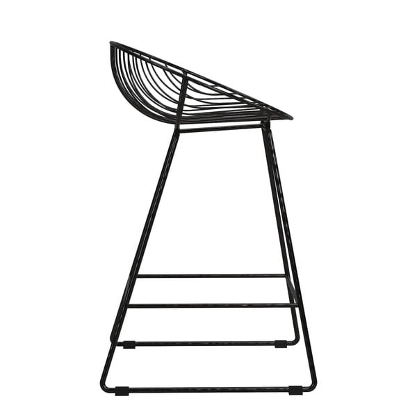 Crna metalna barska stolica Ellis – CosmoLiving by Cosmopolitan-image-4