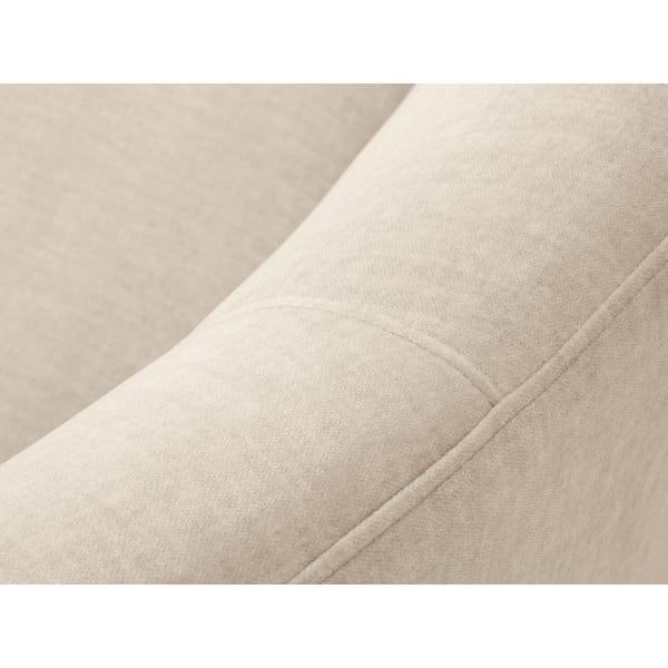 Bež baršunasta asimetrična sofa Mazzini Sofas Debbie, desno-image-1