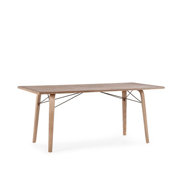 Blagovaonski stol s pločom stola u dekoru hrasta 90x180 cm Lujan – MOME