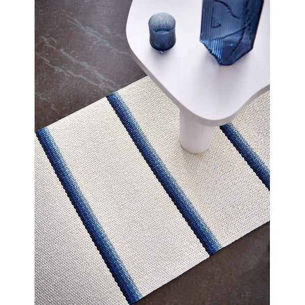 Plavi/krem unutarnji i vanjski tepih 70x90 cm Olle Blue Vanilla – Pappelina-image-1