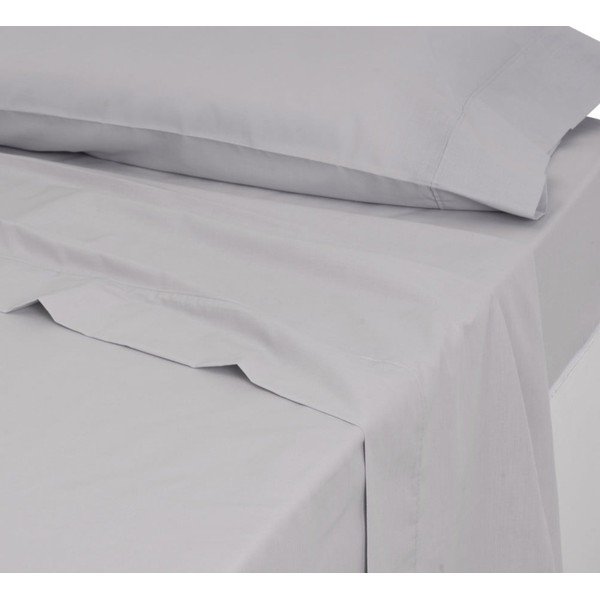 Svijetlo siva plahta 160x270 cm – Casa Selección-image-1