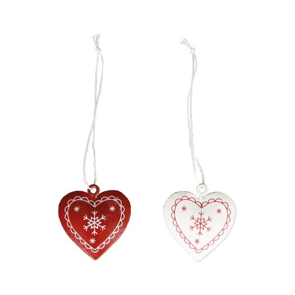 Set od 6 visećih ukrasa u obliku srca Sass &amp; Belle Hearts