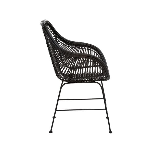 Blagovaonske stolice od crnog ratana u kompletu od 2 kom Kiran - Støraa-image-4