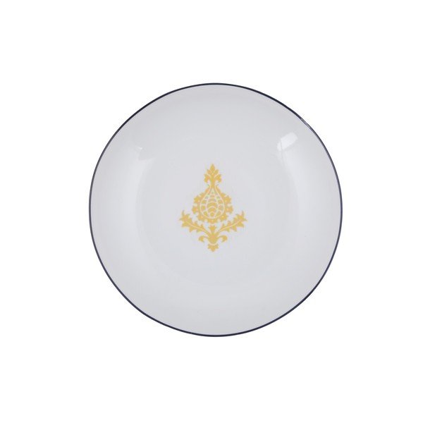 24-dijelni set bijelo-žutog porculanskog posuđa Kütahya Porselen Ornaments-image-4