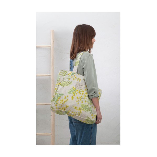 Platnena torba Really Nice Things Mimosa, širina 42 cm-image-1