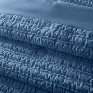 Plavi prošiven prekrivač 220x220 cm  Lennon Stripe – Catherine Lansfield