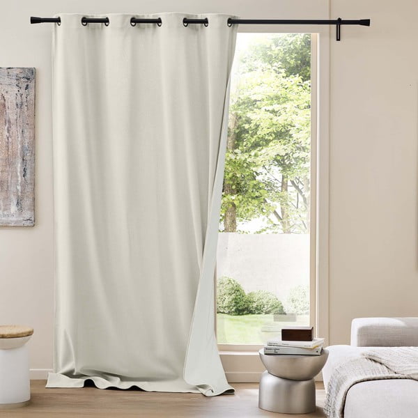 Bež termo izolacijska zavjesa od samta 140x260 cm Madison – douceur d'intérieur-image-1