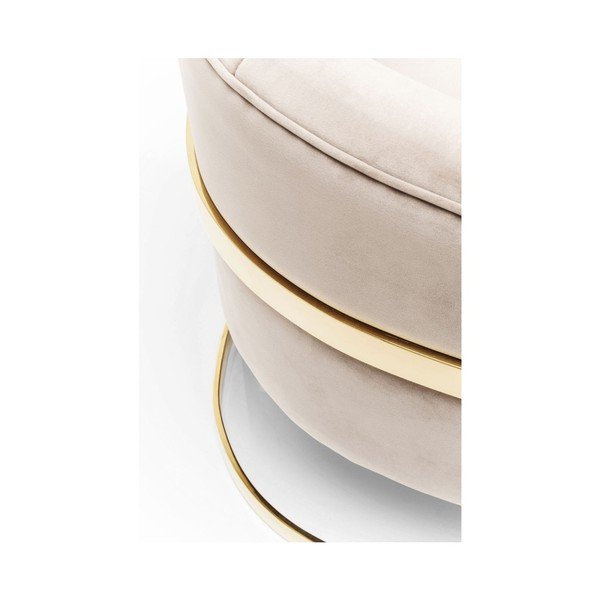 Bež fotelja s detaljima u zlatnoj boji Kare Design Pure Elegance-image-3