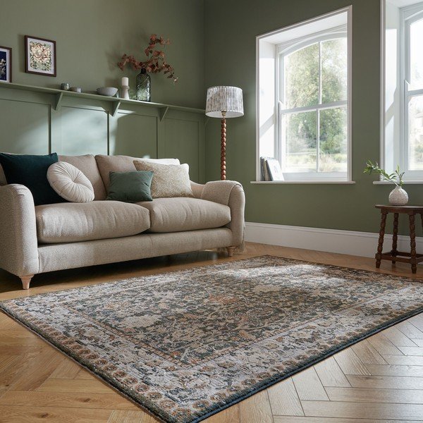 Zeleni tepih 200x300 cm Amelina Vintage – Flair Rugs-image-1