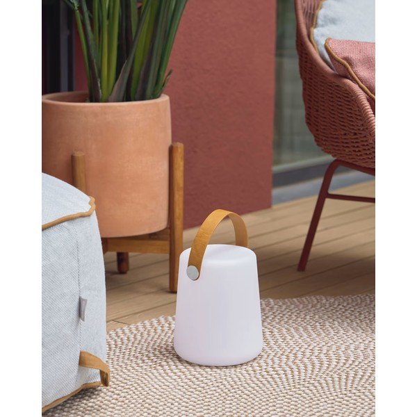 Bijelo-smeđa vanjska svjetiljka Kave Home Dialma-image-1