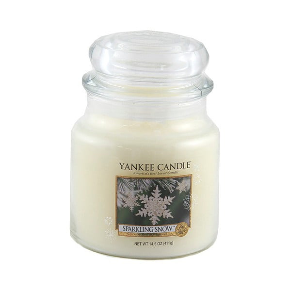 Yankee Candle Glittering Snow, vrijeme gorenja 65 - 90 sati