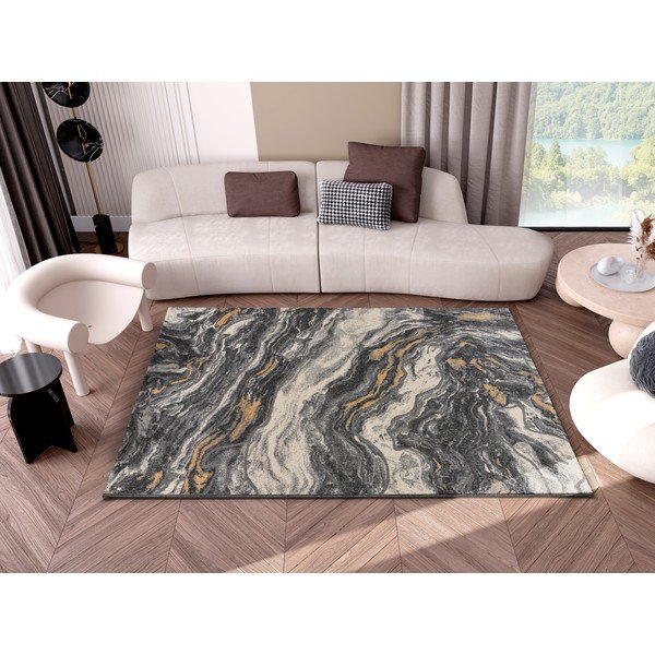 Sivi tepih 200x140 cm Marmol Onda - Universal-image-1