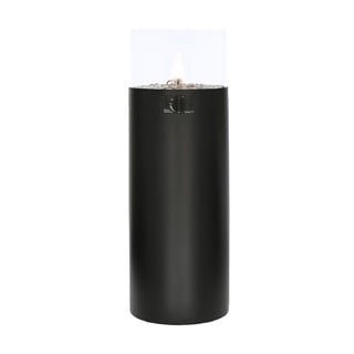 Crna plinska lampa COSI Pillar, visina 106 cm