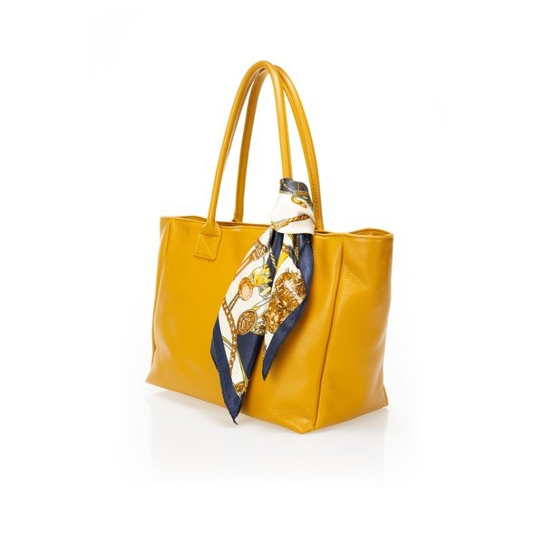 Žuta kožna torba Giorgio Costa Nina-image-2