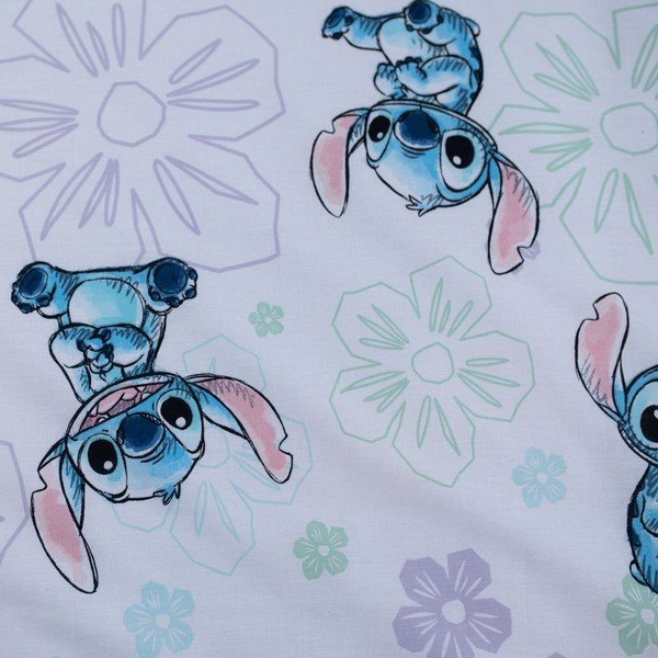Bijela pamučna dječja posteljina za dječji krevetić 100x135 cm Lilo and Stitch "Ohana White" – Jerry Fabrics-image-4