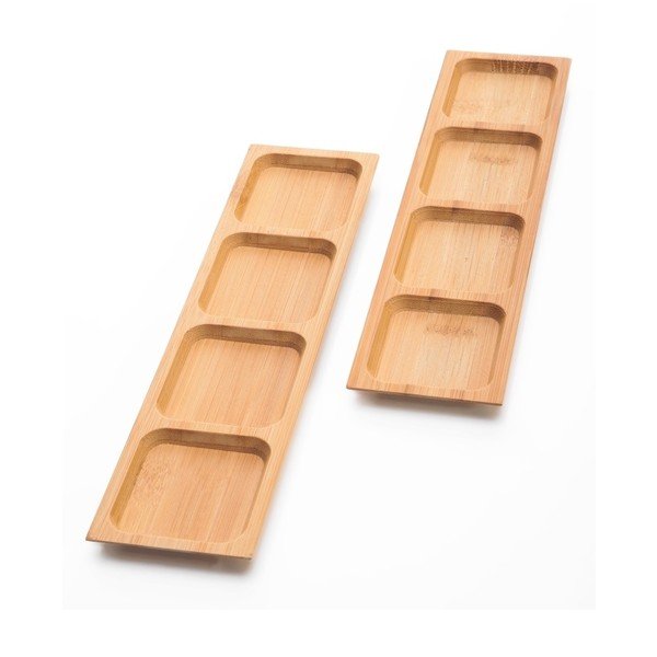 Set s dvije zdjele za posluživanje od bambusa Bambum Almeria, dužina 24 cm-image-1