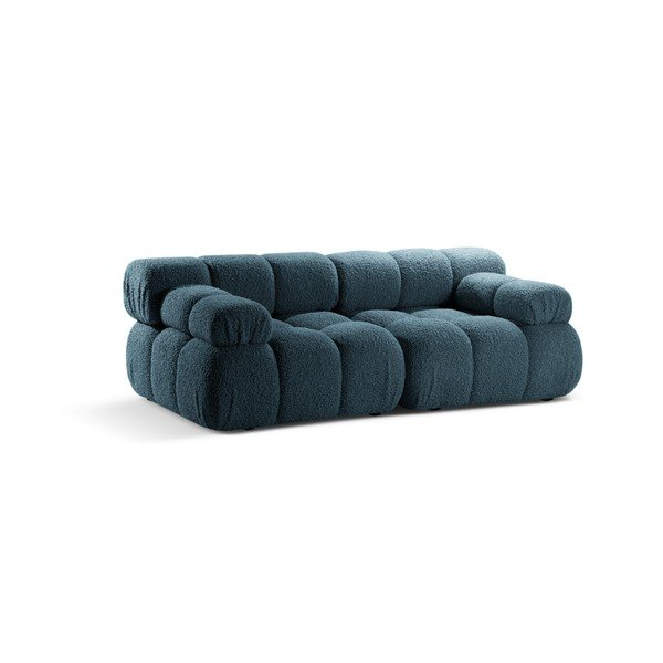 Petrolej zelena sofa od bouclé tkanine 188 cm – Micadoni -image-1