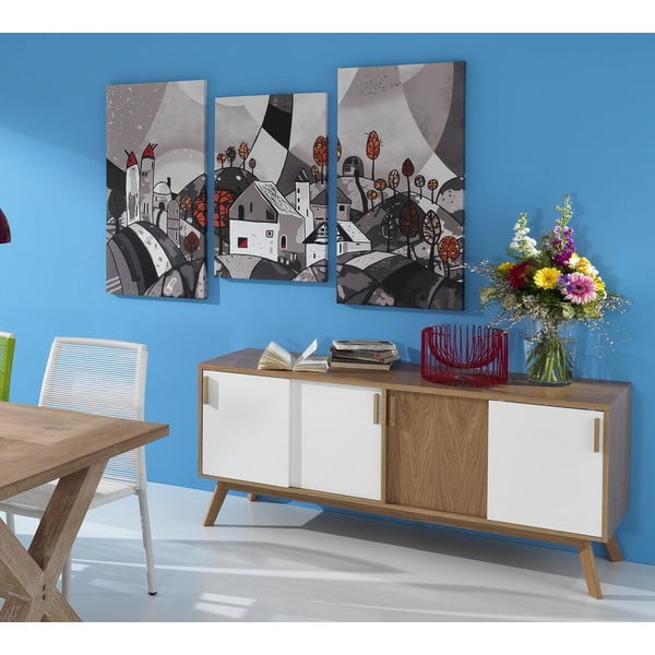 Trodjelna slika na platnu Tomasucci Landscape, 105 x 150 cm-image-1