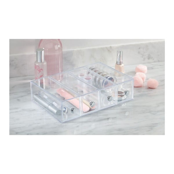 Prozirna kutija za odlaganje s četiri ladice iDesign Tower-image-4