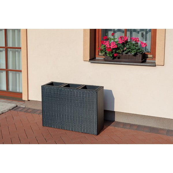 Crna žardinjera za vanjsku upotrebu Bonami Essentials Patteo-image-1