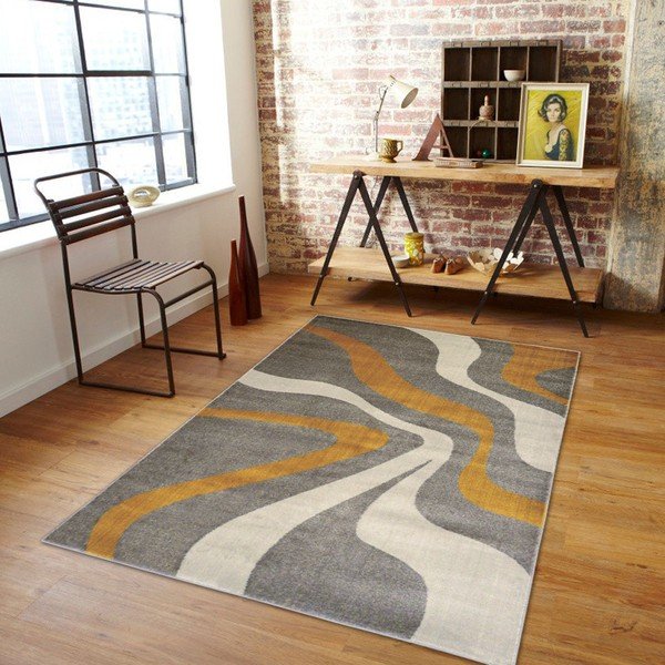 Sivi tepih Webtappeti Swirl Yellow, 120 x 160 cm-image-2