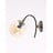 Oker žuta/crna zidna lampa ø 15 cm Yoyo – Squid Lighting