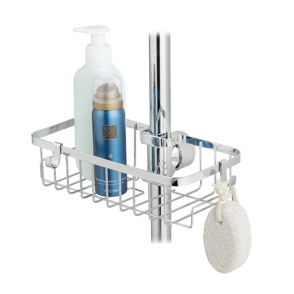 Samodržeća kupaonska polica od nehrđajućeg čelika u srebrnoj boji Floresta - Wenko-image-4