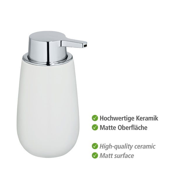 Bijeli keramički dozator sapuna Wenko Badi-image-3