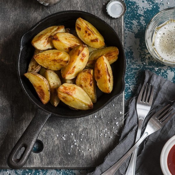 Grill tava od lijevanog željeza ø 24 cm Litina – Orion-image-1