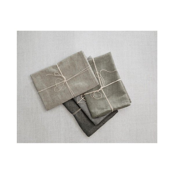 Set od 4 platnene salvete s lanom Really Nice Things Cool Grey, 43 x 43 cm-image-1