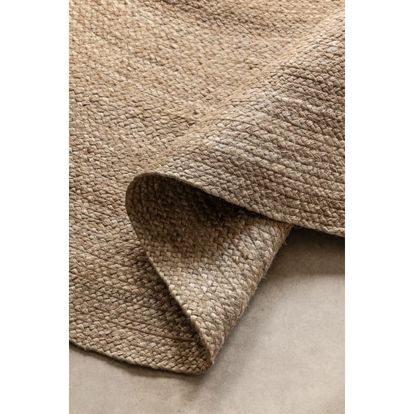 Sivo-bež obostrani juten okrugao tepih ø 100 cm Braided – Hanse Home-image-2