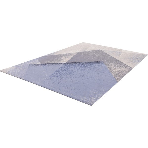 Svijetlo plavi vuneni tepih 200x300 cm Folds – Agnella-image-4