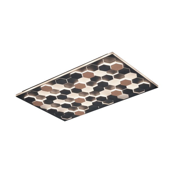 Crna LED stropna svjetiljka s metalnim sjenilom 70x115 cm Cifavo – CINQUE-image-1