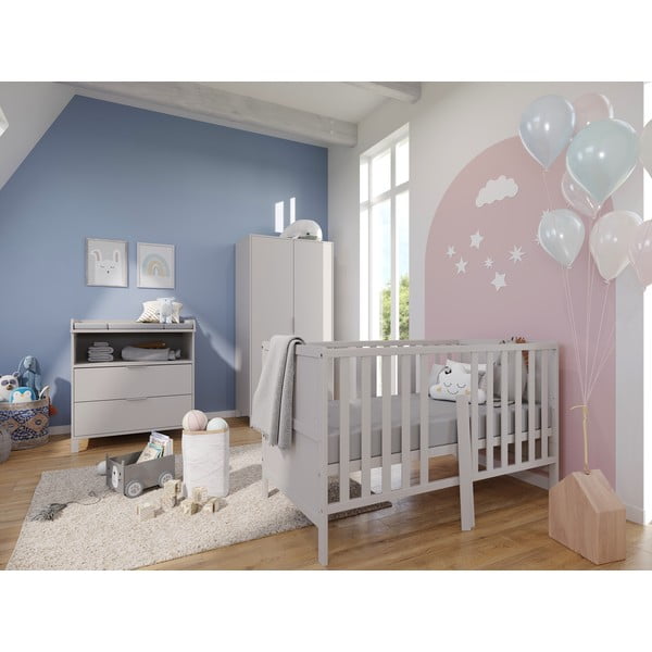 Krem dječja komoda s promjenjivim stolom 89x102x77 cm Alkmaar – Germania-image-4