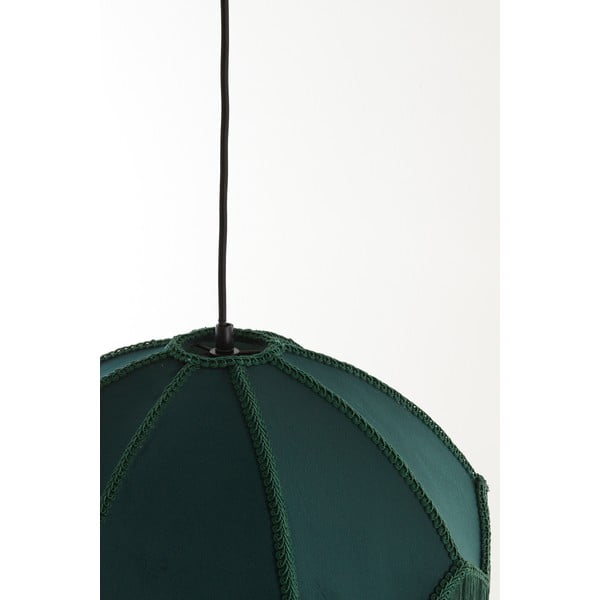 Petrolej zelena viseća svjetiljka s tekstilnim sjenilom ø 50 cm Malacia – Light & Living-image-4