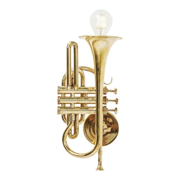 Zidna vješalica u zlatnoj boji Kare Design Trumpet Jazz