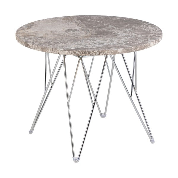 Mramorni okrugli pomoćni stol ø 55 cm Prunus – Actona