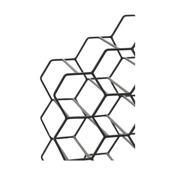 Crni metalni stalak za vino za 12 boca Salbris - Light & Living-image-3