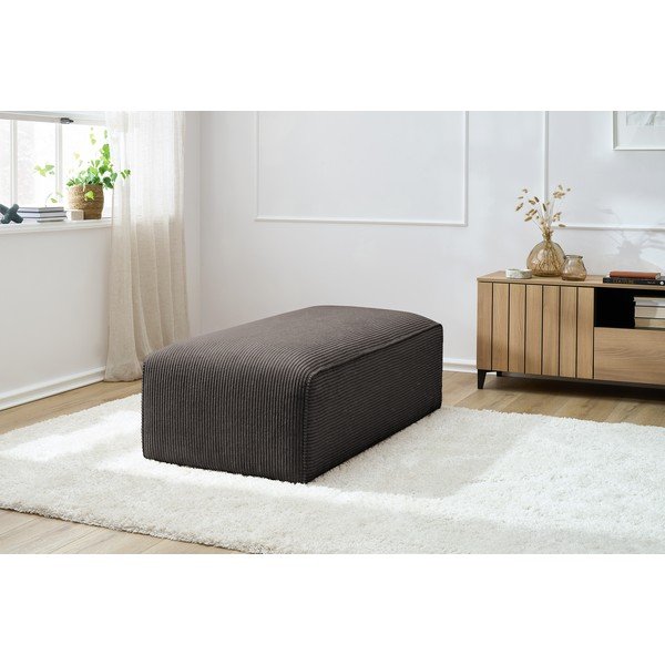 Smeđi modularni tabure od samta Megeve – Bobochic Paris-image-4