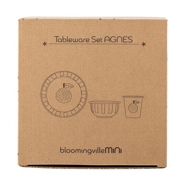 Metalni dječji set posuđa 3 kom Agnes – Bloomingville Mini-image-2