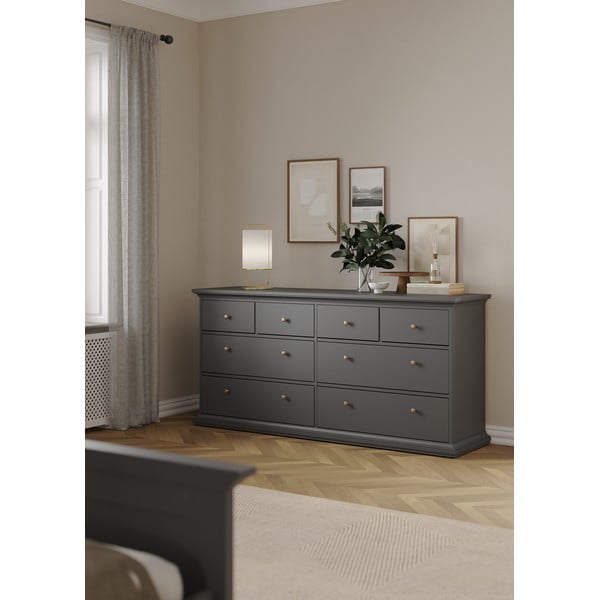 Siva niska komoda 183x87 cm Paris – Tvilum-image-1