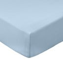 Plava plahta s gumom od pamučnog perkala 90x190 cm Cotton Percale – Bianca