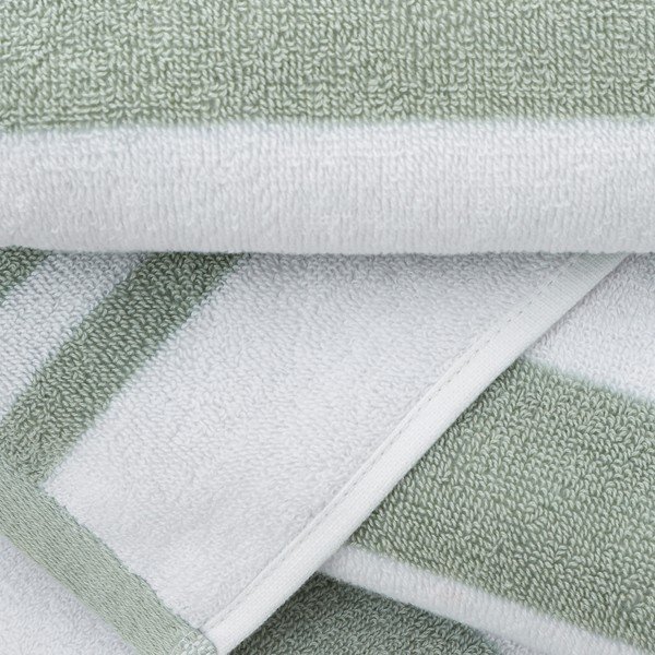 Bijeli/sivi pamučan ručnik 50x85 cm Stripe Jacquard – Bianca-image-1