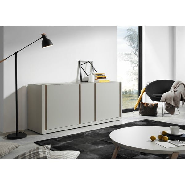 Bijeli stolić Kave Home Solid, Ø 90 cm-image-4