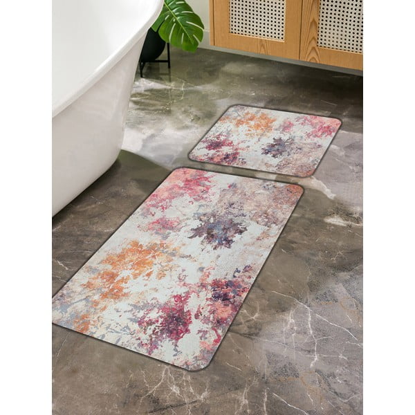 Ružičaste/ljubičaste kupaonske prostirke u setu 2 kom 60x100 cm – Mila Home-image-2