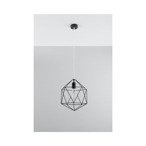 Crna viseća lampa Sollux Donato-image-1