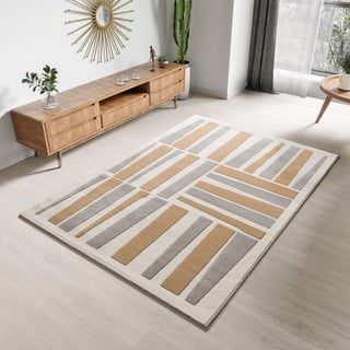 Svijetlo sivi/krem tepih 80x150 cm Flora – Universal